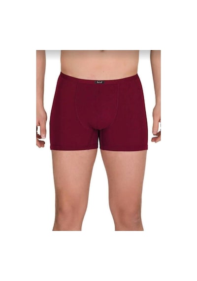 Berrak 4488 Erkek Modal İnce Kemer Lastikli Boxer Tekli Bordo