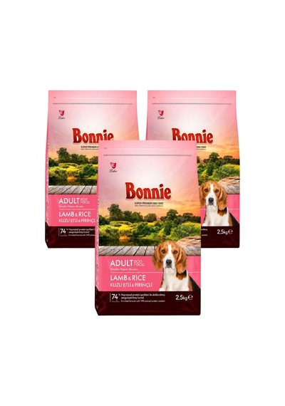 Kuzu Etli Yetişkin Köpek Maması 2,5 Kg X 3 Adet