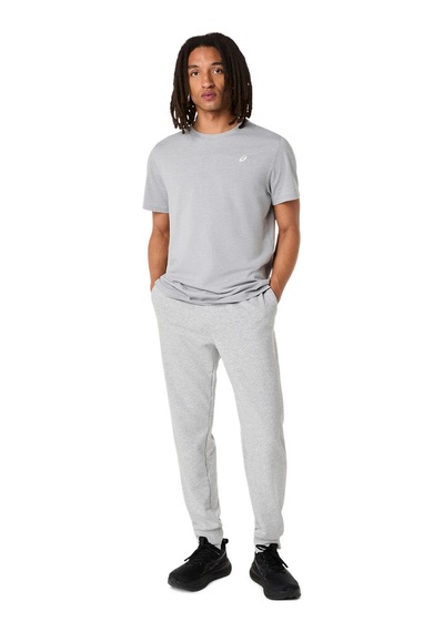 Asics Asıcs Spıral Embroıdery Tee Erkek Clay Grey/jasper Green Kısa Kollu Tshirt 2031f458-020