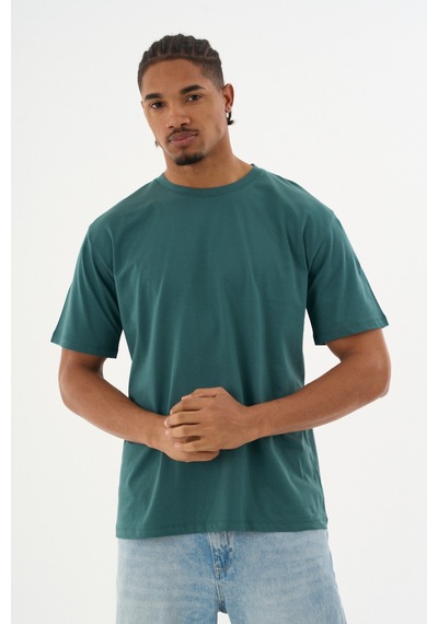 Dechers Erkek %100 Organik Pamuklu Yumuşak Dokulu Comfort Fit Bisiklet Yakalı T-shirt E222 Koyu Yeşil Dechers Erkek %100 Organik Pamuklu Yumuşak Dokulu Comfort Fit Bisiklet Yakalı T-shirt E222 Koyu Yeşil