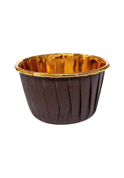 Muffin Kek Kapsülü Kahverengi Içi Gold 25 Li