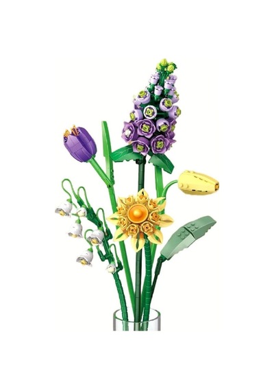 Lz1672 Loz Eternal Flowers Serisi - ''çiçekli Sabah, Ay Işıklı Akşam'' 534 Parça Yapım Seti