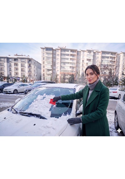 Araba Buz Kazıma Raglesi Buz Kazıyıcı Ergonomik Uzun Süre Kullanım 1 Adet Karışık