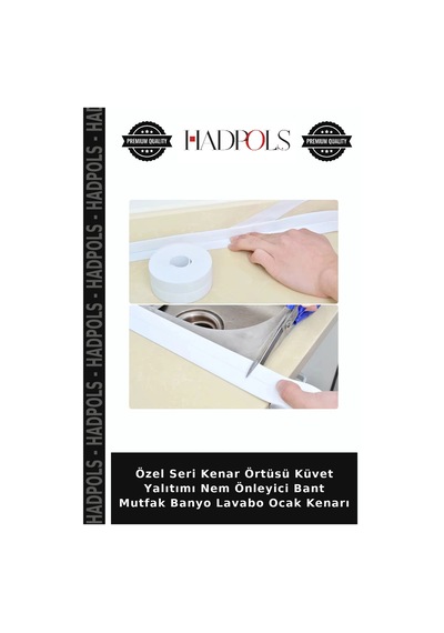 Özel Seri Kenar Örtüsü Küvet Yalıtımı Nem Önleyici Bant Mutfak Banyo Lavabo Ocak Kenarı