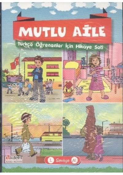 Mutlu Aile - Türkçe Öğrenenler İçin Hikaye Seti 1- Akdem Yayınları