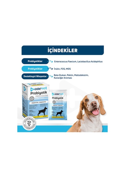 Onevet Probiyotik Şase Köpekler Için Sindirmeye Yardımcı Takviye Vitamini 7 Adet 1 Gr