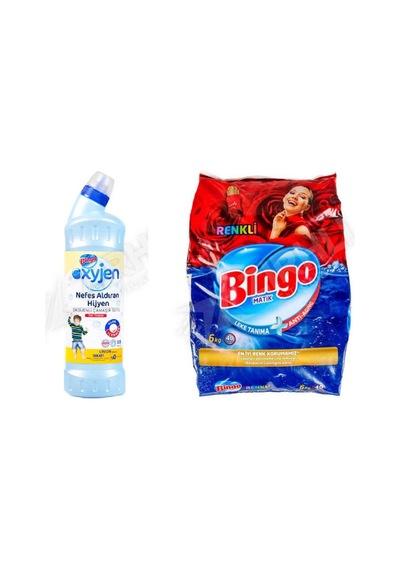 Bingo Oksijen 750 Ml + Renkli Ler 6 Kg 2'li Set Diğer