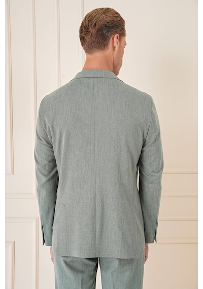 Efor Comfort Fit Torba Cep Dokulu Esnek Pamuk Casual Yeşil Ceket C 676 Yeşil