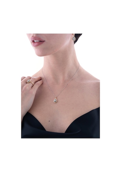 Nochediamond 0,19 Karat Damla Pırlanta Kolye-594