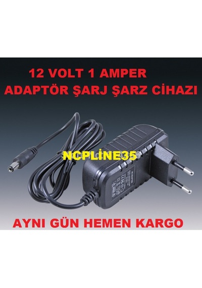 12 Volt 1 Amper Iç Mekan Şerit Let Adaptörü