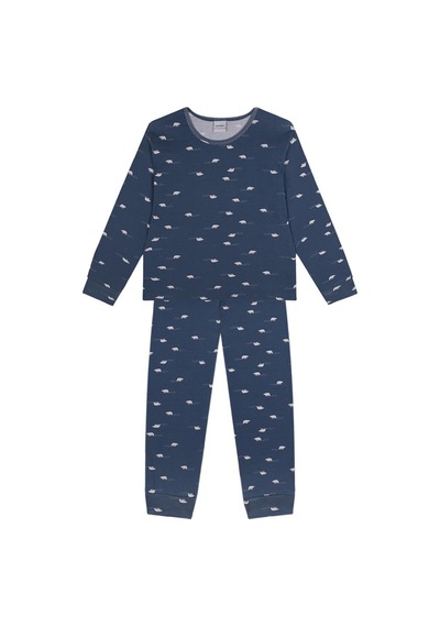Antebies Organik Lacivert Kutup Ayısı Desenli Beli Lastikli Uzun Kollu Erkek Çocuk Pijama Takımı Antebies Organik Lacivert Kutup Ayısı Desenli Beli Lastikli Uzun Kollu Erkek Çocuk Pijama Takımı