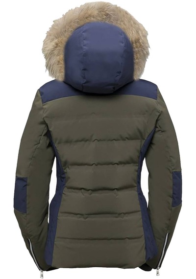Phenıx Phenix Kadın Kayak Montu Chloe Hybrid Down With Real Fur Yeşil 21203 Yeşil