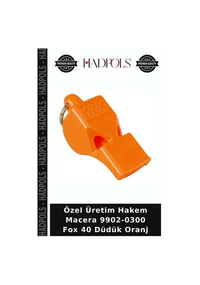 Özel Üretim Hakem Macera 9902-0300 Fox 40 Düdük Oranj