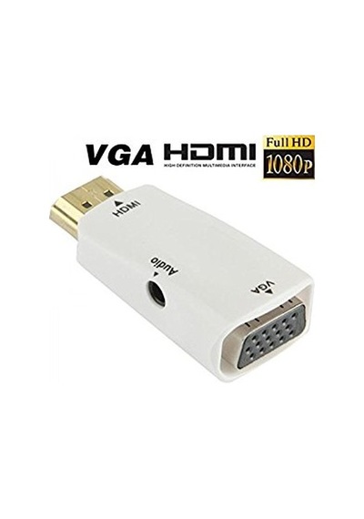 Hdmi To Vga Ses Görüntü Çevirici Ps3 Ps4 Xbox Pc Laptop Projektör
