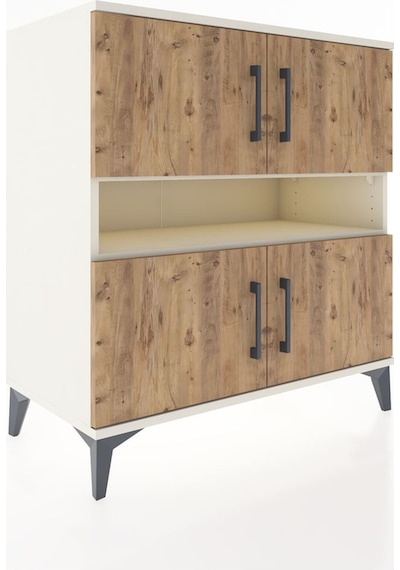 Hyperion Şifonyer 5 Raflı 4 Kapaklı 88x44x96 Aytaşı-çam Aytaşı