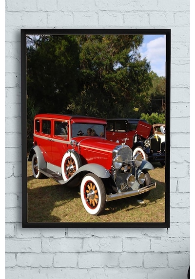 1931 Buick Araba Çerçeveli Tablo 2 40x50cm