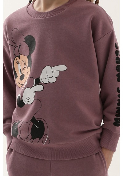 Minnie Mouse D4811-3 Çocuk  Koyu Leylak Eşofman Takımı