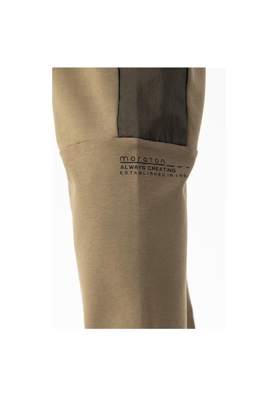 Maraton Sportswear Regular Erkek Ribana Paça Basic Açık Haki Eşofman Altı 21825 Açık Haki
