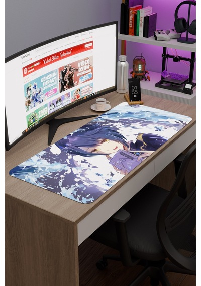 Xingqiu Genshin Impact Anime Oyuncu V5 - 90x40 Xxl Gaming Mouse Pad Fare Altlığı