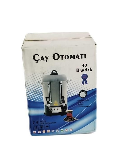Çay Otomatı 40 Bardak Paslanmaz Çelik Çay Makinası