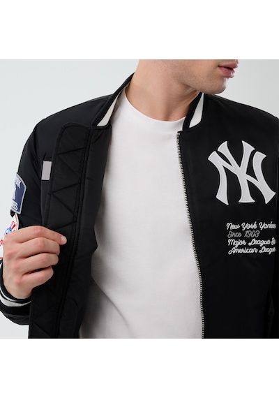 Alpha Industries X New Era New York Yankees Ma-1 Bomber Erkek Siyah Mont 60747974 Çok Renkli