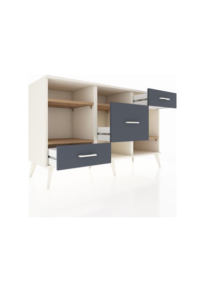 Hyperion Konsol 4 Raflı 3 Çekmeceli 132x44x83 Aytaşı-çam/antrasit Çam/antrasit Hyperion Konsol 4 Raflı 3 Çekmeceli 132x44x83 Aytaşı-çam/antrasit Çam/antrasit