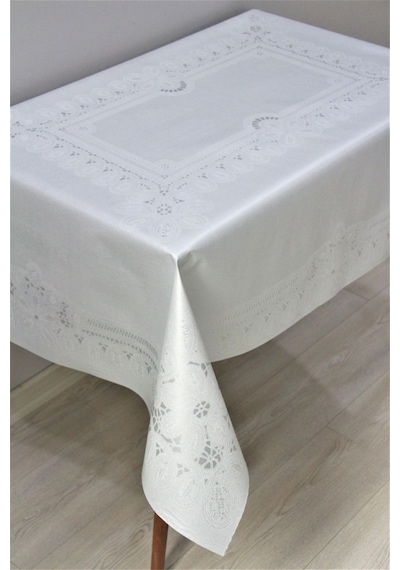 Elyaf Astarlı Silinebilir Pvc 120x160 Hazır Muşamba Masa Örtüsü - Doradüzzincir 001