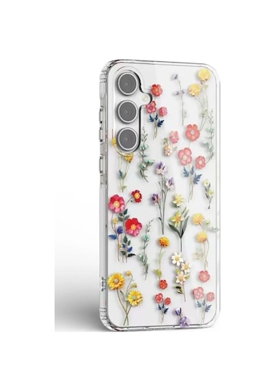 Samsung Galaxy Uyumlu A23 Kılıf Solmayan Imd Baskı Desenli, Şeffaf Tpu+pc Botanik Kapak