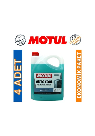 Motul Auto Cool Classic -25 Derece Antifriz 5 Lt Inugel 4 Adet