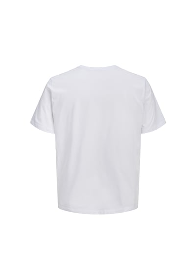 Jack & Jones Erkek Gögüs Logo Baskili Tisört - Cole - 12288492 Beyaz