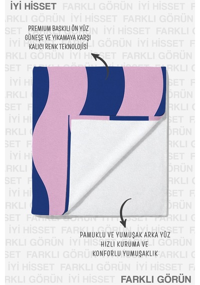 Dalgalı Çizgili Plaj Havlusu-minimalist Pembe Lacivert Havuz Deniz Banyo Hızlı Kuruyan Sahil Örtüsü Keten Gölgesi Dalgalı Çizgili Plaj Havlusu-minimalist Pembe Lacivert Havuz Deniz Banyo Hızlı Kuruyan Sahil Örtüsü Keten Gölgesi