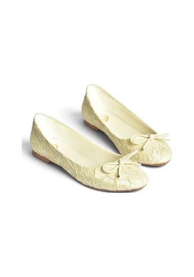 Fox Shoes Z726243404 Bej Kumaş Kadın Babet