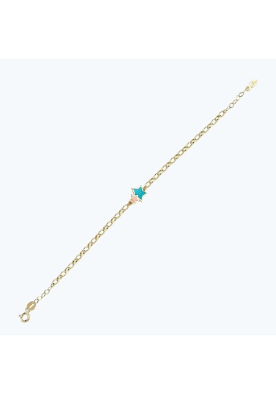 Altınbaş Altın Çocuk Yıldız Bileklik Blmk14343-24754 Renkli