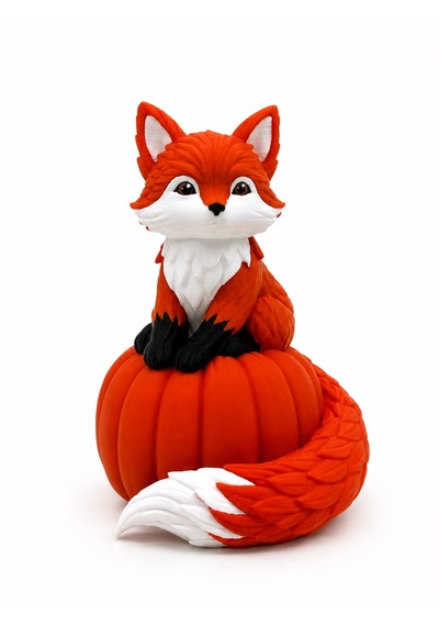 Balkabağı Dostu 15cm Dekoratif Biblo 3d Baskı