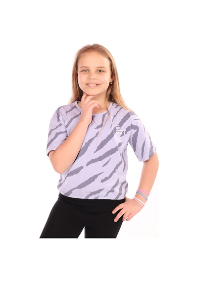 Toontoy Kids Toontoy Kız Çocuk Komple Baskılı Tişört Mavi