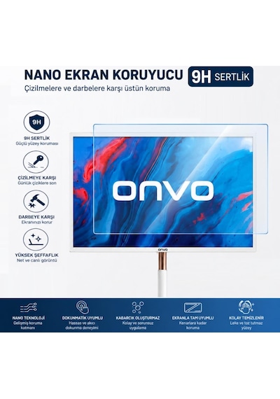 Onvo 32ovm6500x 32 İnç Ekran Koruyucu 9h Nano Parlak