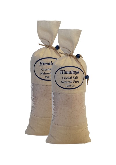 Himalaya Tuzu 2 Kg. Bez Torbada 1kg.x2ad. Ince Çekim Pembe Renk Himalaya Orijinal Tuz