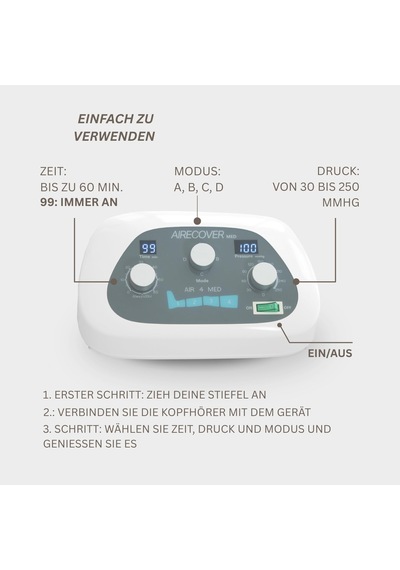 Hava Basıncı Bacak Masaj Aleti - Ev İçin Pressoterapi, 30-250 Mmhg, 4 Mod, 4 Örtüşen Bölge, Rahatlama Ve Konfor Kontrol Ünitesi Ve Bacak Manşetleri Hava Basıncı Bacak Masaj Aleti - Ev İçin Pressoterapi, 30-250 Mmhg, 4 Mod, 4 Örtüşen Bölge, Rahatlama Ve Konfor Kontrol Ünitesi Ve Bacak Manşetleri