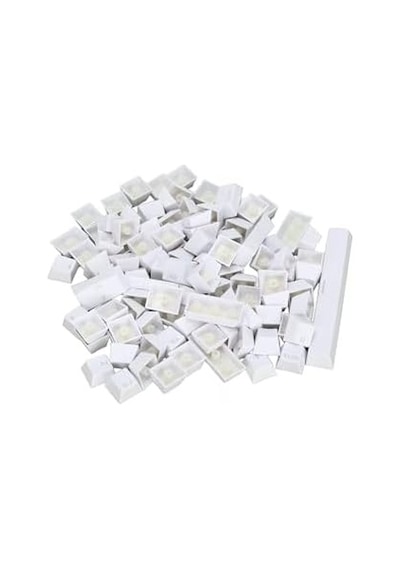 Spelt 108 Tuş Universal Renkli Mekanik Klavye Tuş Takımı Kapağı Keycap Beyaz İngilizce Dizilimli