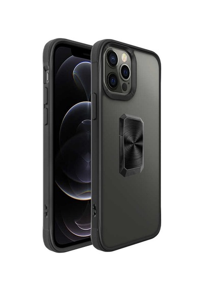 Apple Uyumlu iPhone 12 Pro Uyumlu Zore V-bax Kılıf-siyah Siyah -