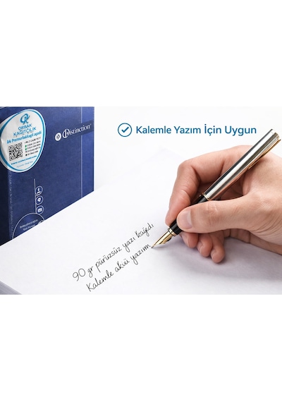 A4 Kağıt 90 Gr 100 Adet Premium Yazıcı Ve Kalem Uyumlu Ofis Kağıdı