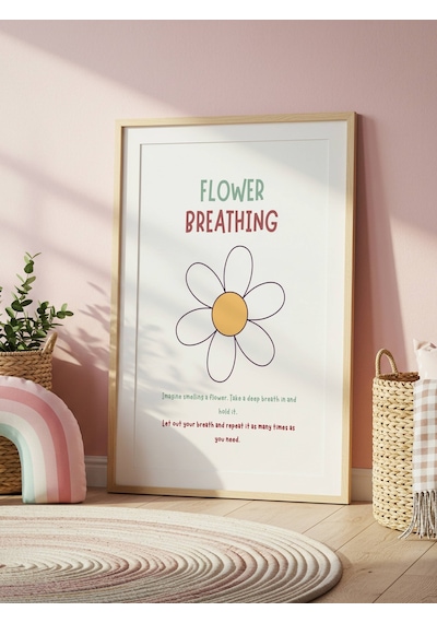 Flower Breathing Dijital Baskı Poster Çerçevesiz