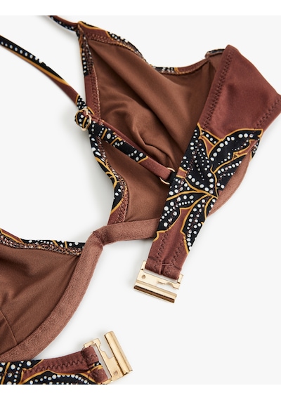 Koton Çiçek Desenli Balenli Bikini Üst Kahverengi Desenli 5sak10147mm Kahverengi Desenli Koton Çiçek Desenli Balenli Bikini Üst Kahverengi Desenli 5sak10147mm Kahverengi Desenli