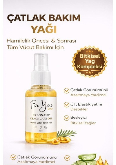 Çatlak Karşıtı Cilt Bakım Yağı & Hamile Çatlak Bakım Yağı