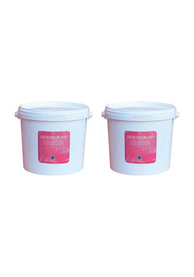 2 ADET Gemaş FASTCHLOR 100 10 Kg (20 KG) %90 Aktif Toz Klor Stabi
