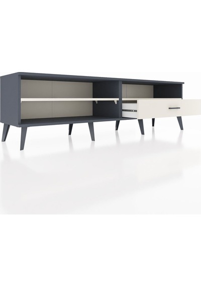 Hyperion Tv Ünitesi 2 Raflı Tek Çekmeceli 176x44x51 Antrasit-aytaşı/aytaşı Aytası/aytası Hyperion Tv Ünitesi 2 Raflı Tek Çekmeceli 176x44x51 Antrasit-aytaşı/aytaşı Aytası/aytası