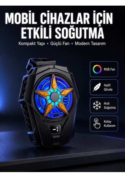 Evrensel Uyumlu Type-c Şarjlı Cep Telefonu Radyatörü Yeni Nesil Aklby-bsva58