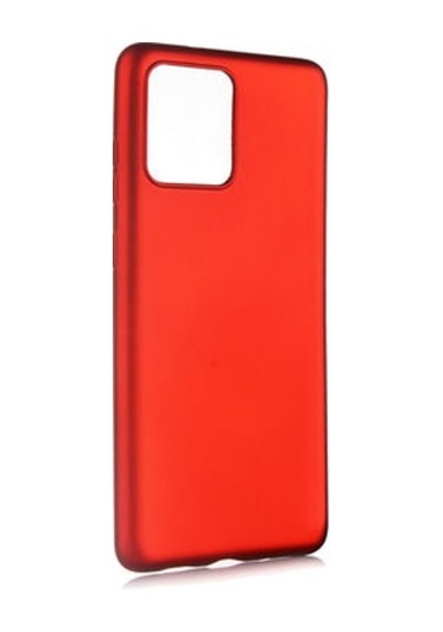 Samsung Galaxy Uyumlu S20 Ultra Kılıf Esnek Yapılı İnce Slim Silikon Kapak Ryc/premier Kirmizi