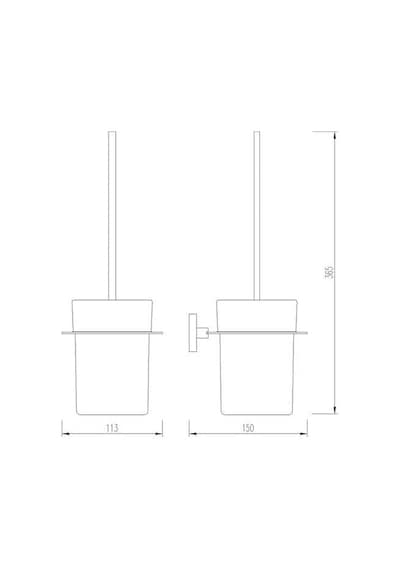 Fontana Tuvalet Fırçası Krom Fc-50104 Krom