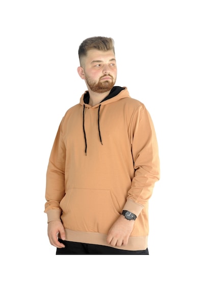 Mode Xl Büyük Beden Eşofman Üstü 2Ip Basic 20569 Sütlü Kahve 001